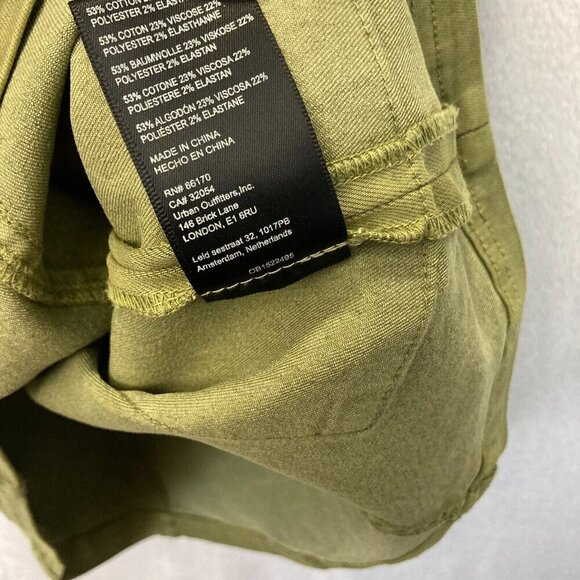 Urban Outfitters Bodycon Cargo Mini Dress Medium Stretch Pocket Army Green NWT - Picture 5 of 12